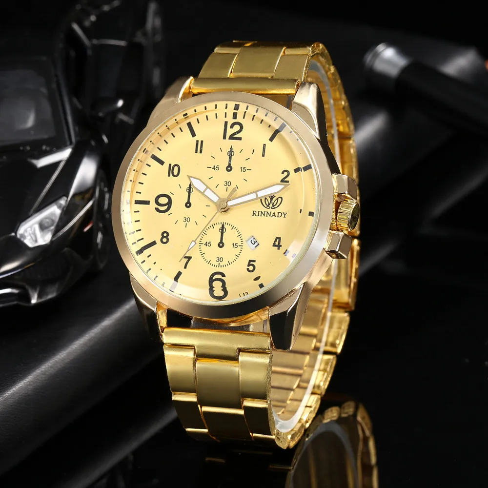 

Stainless steel gold Dress Watch Quartz Round Clock Luxury Wristwatches Ladies Watch Quartz Women Watch Relogio Feminino &Ff