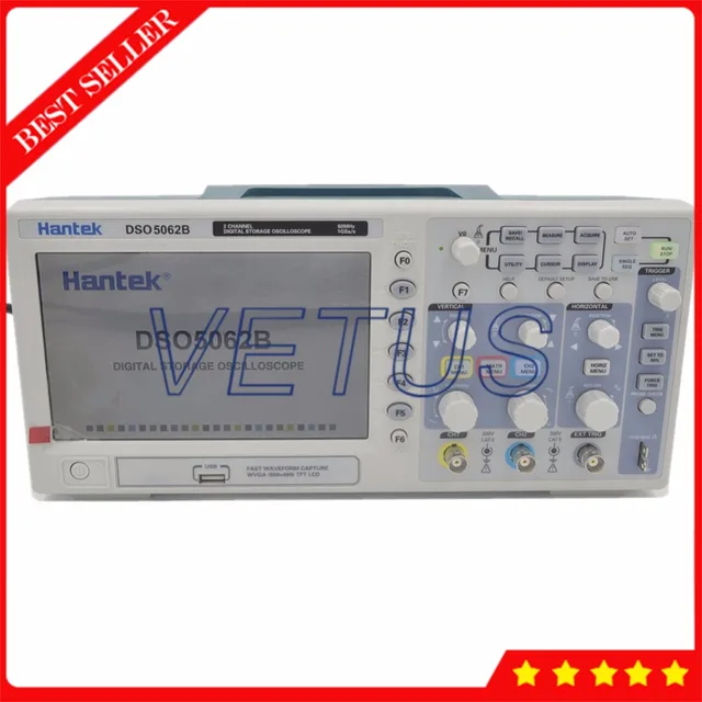 Cheap Hantek DSO5062B Digital Storage 60MHz Benchtop Oscilloscopes with 2 Channels USB osciloscopio Four math functions