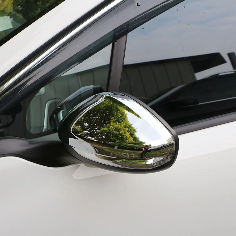 Zlord ABS хромирование, задняя часть автомобиля вид зеркало Защита Крышки зеркало заднего вида наклейки для peugeot 208- аксессуары
