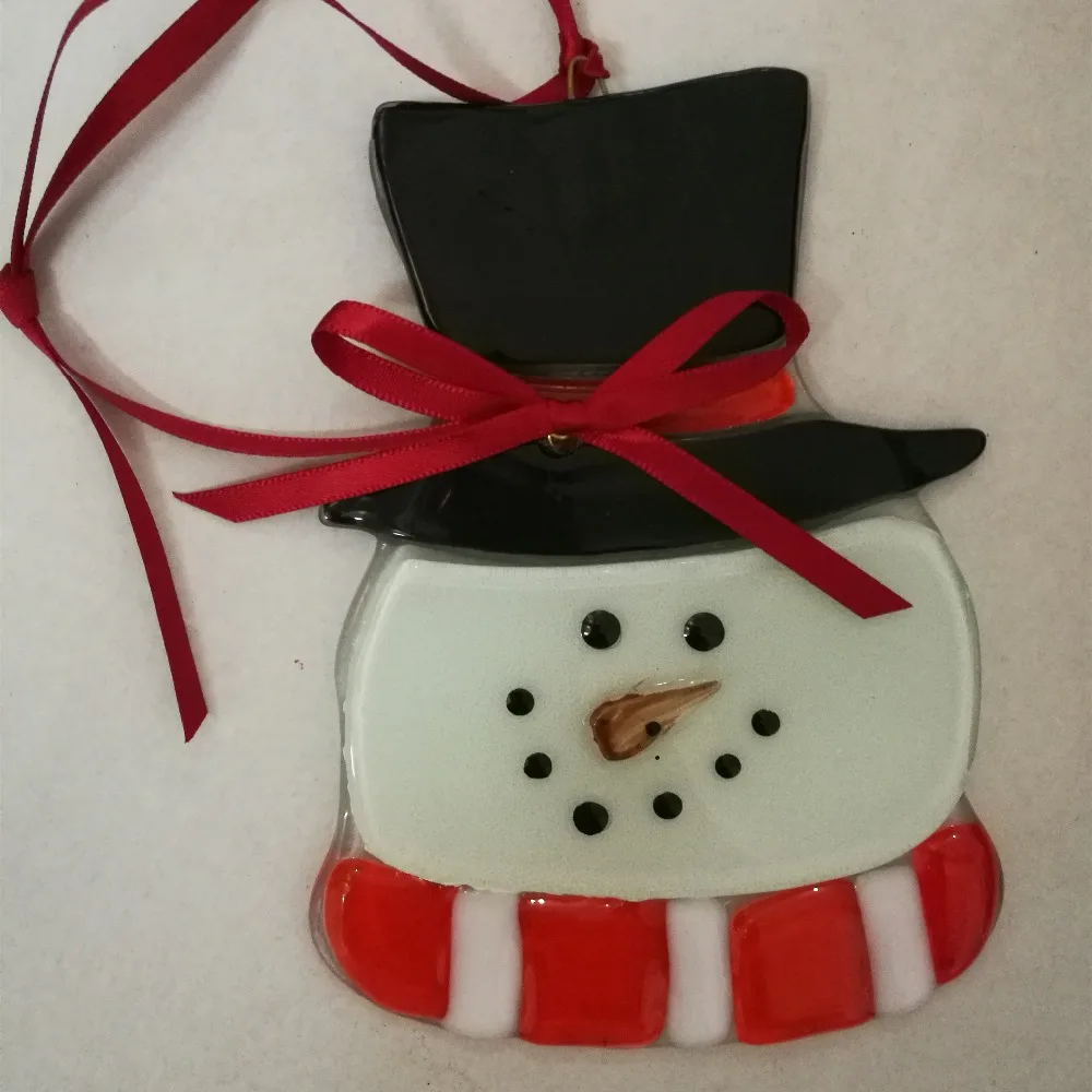 Stained Glass Snowman, High Quality Christmas Tree Ornaments, ideas