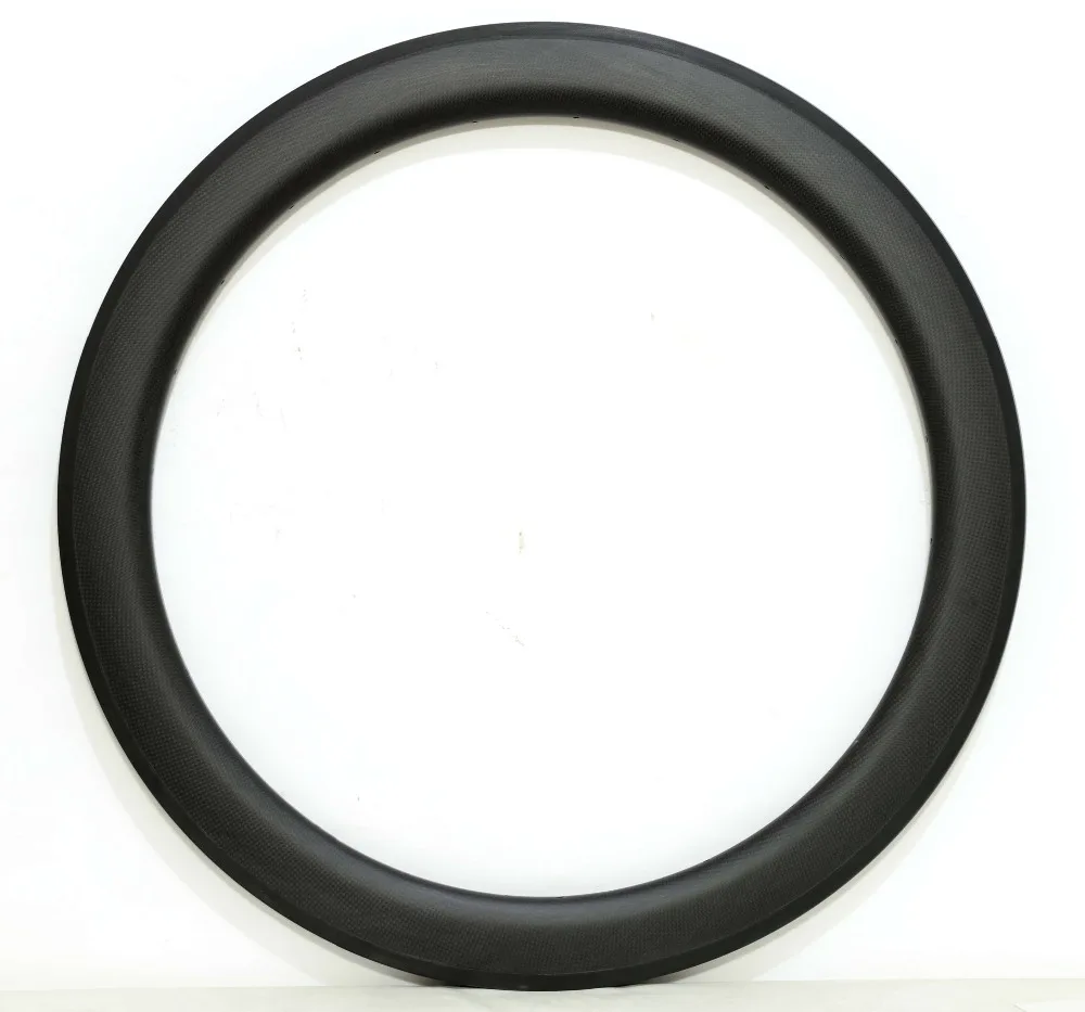 

High-quality 700C 60mm depth Carbon wheels 25mm Width Clincher/Tubular Road Bike carbon single Rim 3K/UD weave Free shipping