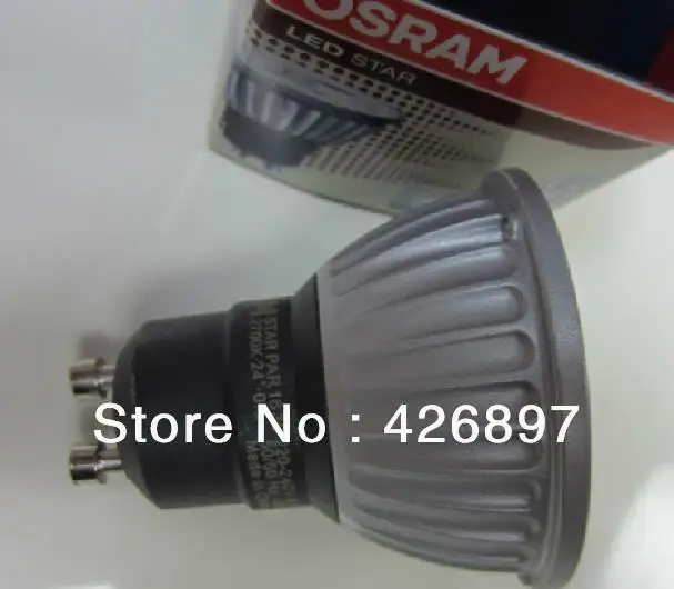 Лампа Ксеноновая OSRAM светодиодный Звезда PAR16 35 220-240V 2700K 3000K 4,5 W или 4,7 W GU10 лампы, 24D 50/60Hz 40mA, теплый белый свет, галогенная 35 Вт для лампы СИД downlights