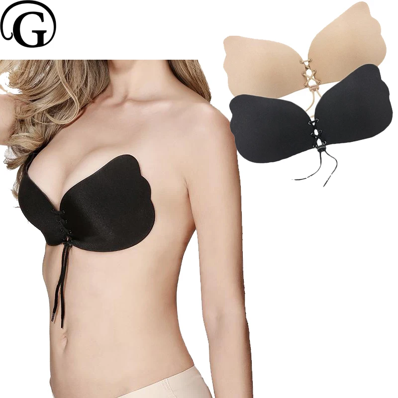 PRAYGER women party bra backless invisible bras push up front strap