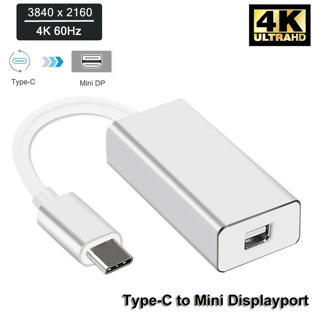 Мини DP Женский конвертер USB 3 1 type C к DisplayPort/мини преобразователь дисплейного порта