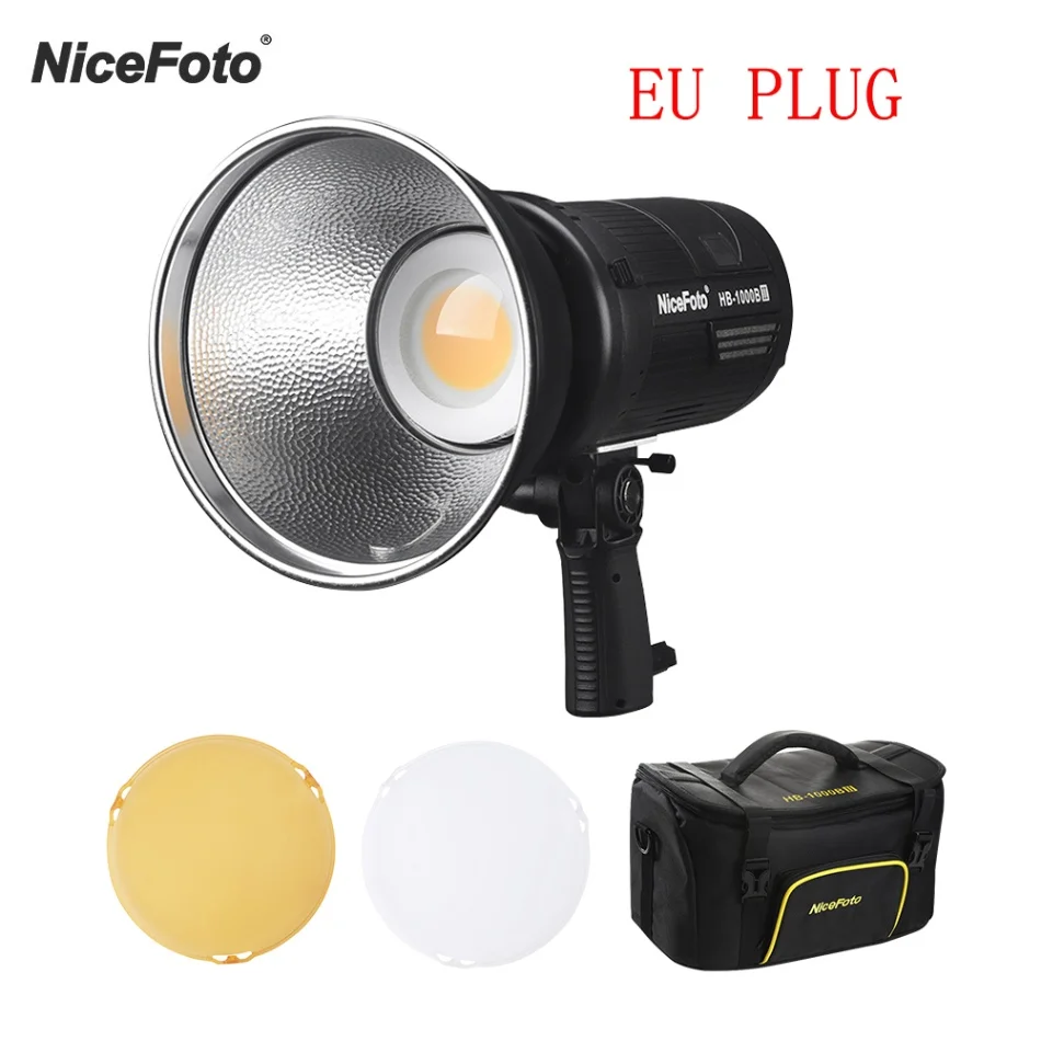 NiceFoto ручной светодиодный видео Studio Light 100 Вт фотографии лампы 3200 к/5600 к CRI95+ с батарея зарядное устройство цвет Фильтры сумка - Цвет: Белый