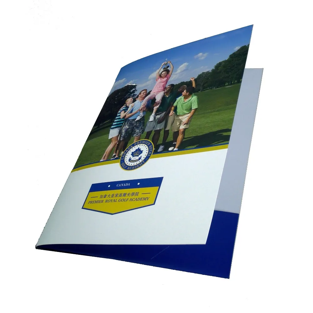 

Customized A4 pocket folder printing file cover print