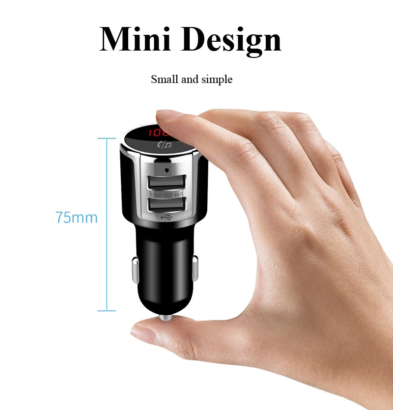 E2527 Bluetooth FM Transmitter Car Kit MP3 Player (5)