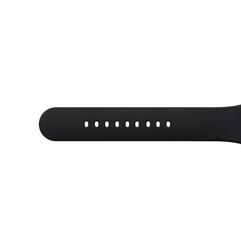 UTHAI G02 мягкий силиконовый сменный спортивный ремешок для 38 мм Apple Watch Series1 2 42 мм ремешок для наручных браслетов для iWatch Sports - Цвет ремешка: Черный