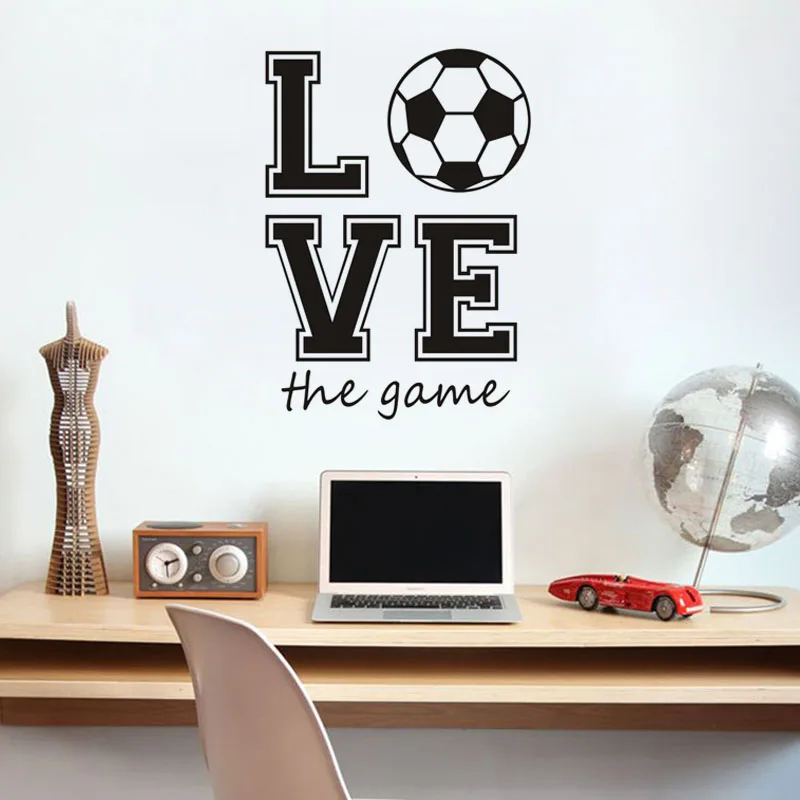 Football Soccer Sport Game Wall Sticker For Kids Room Vinyl Removable