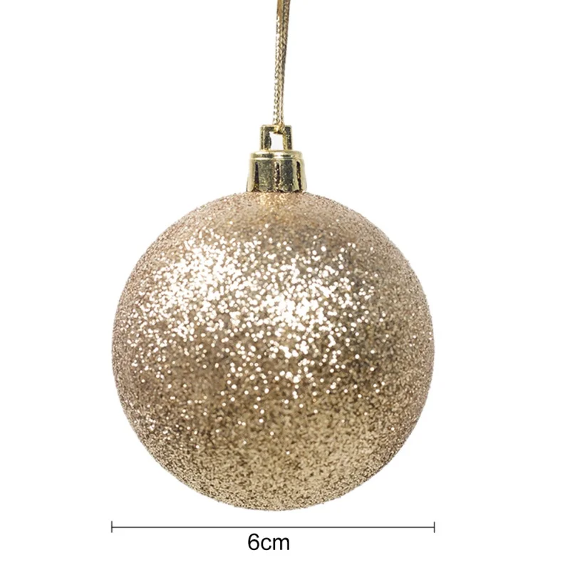 free shipping 12PCS Christmas Hanging Decoration 6cm Household Hanging Decoration Ball For Christmas Tree