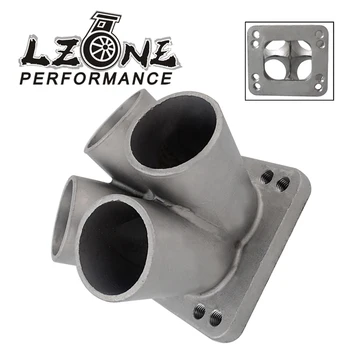 

LZONE - Cast Stainless Steel 4-1 Turbo header manifold Merge collector T3 T4 with T3 Flange JR-THM01-4