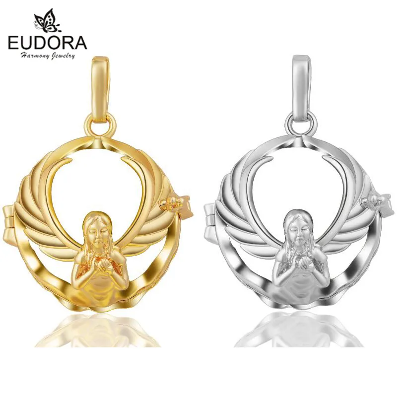 

Eudora Harmony Bola Virgin Mary Floating Locket Gold Color Cage fit Angel Caller Ringing Chime Pendant Pregnancy Women