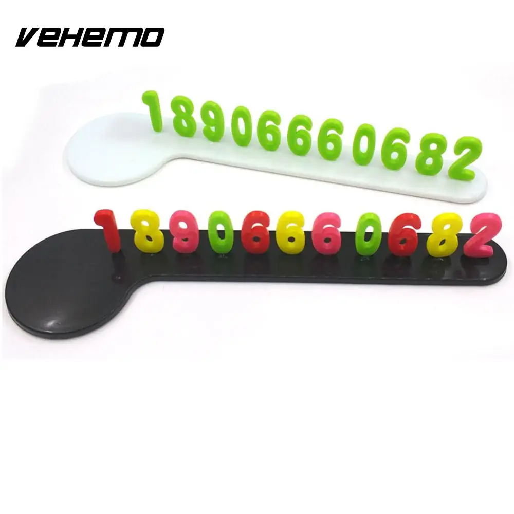 Vehemo временная парковка автомобильный Стайлинг номер телефона карта парковки