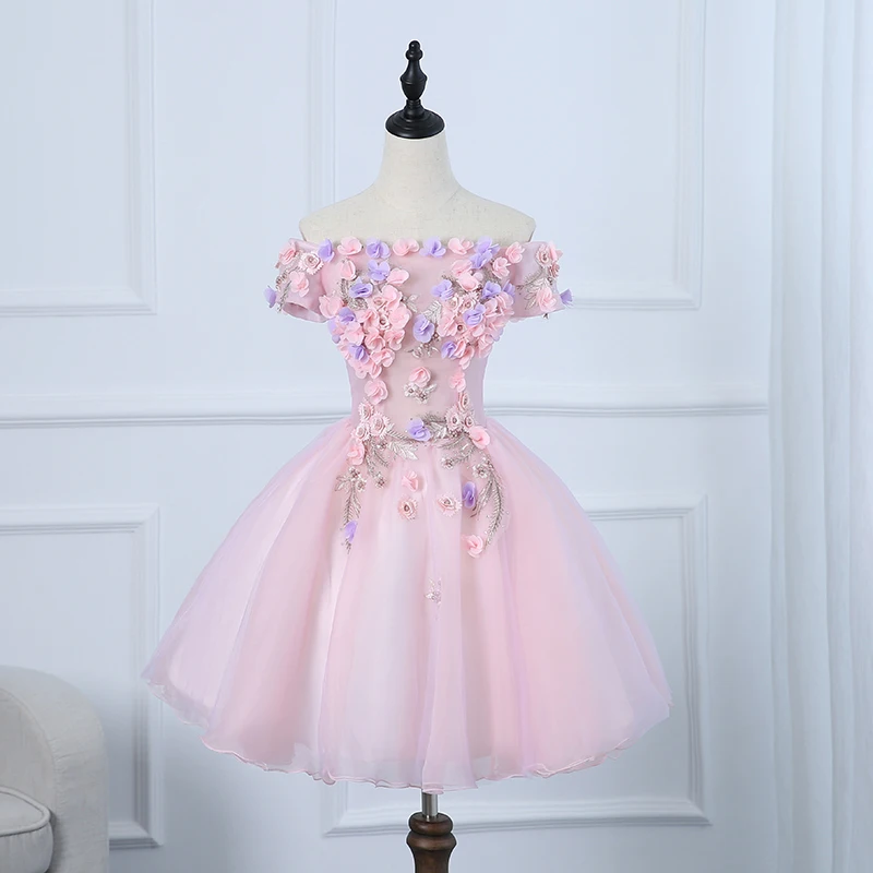 Новые розовые короткие кружевные платья для девушек, женщин, принцесс, подружек невесты, банкетные вечерние платья для выступлений