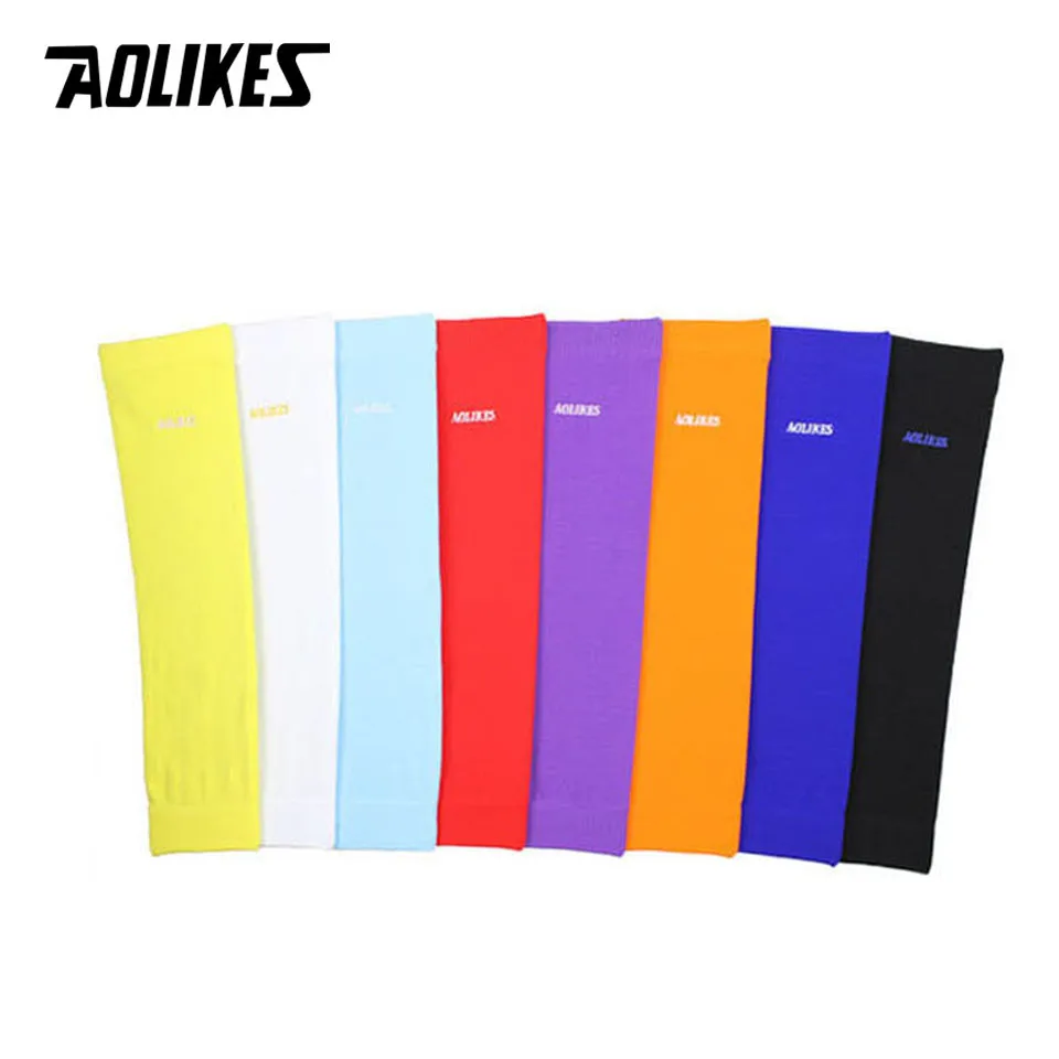 AOLIKES 1PCS Elastic Basketball Tennis arm Sleeve Armband Soccer Volleyball Elbow Protector Pain Band