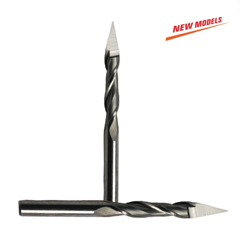 Спиральный гравировальный резак с двойной кромкой 6 мм * 30 градусов 0 3/0 4/0 5/0 |