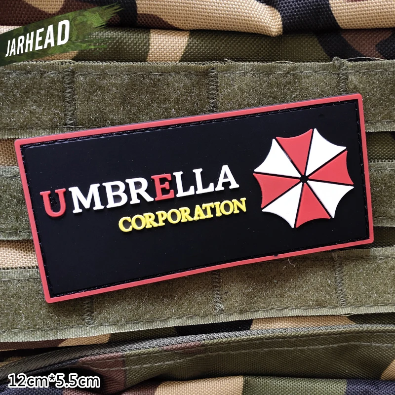 Зонт военный ПВХ нашивки липучка резиновая нашивка Тактический значок индивидуальность для кронштейн одежда
