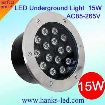 

10PCS/Lot Round Epistar High Power 15W LED Underground and inground Light for outdoor and landscape