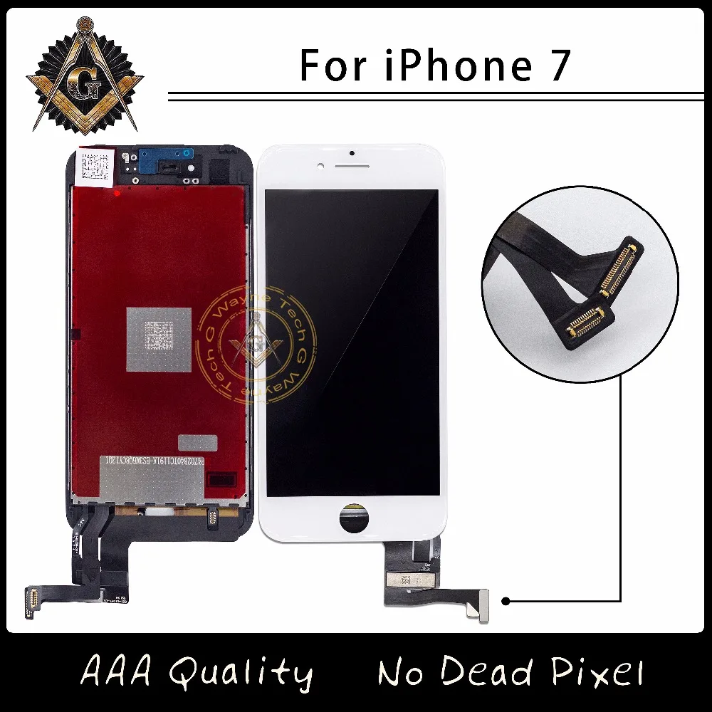 imágenes para 50 UNIDS/LOTE AAA Calidad LCD Pixel No Muertos de Cola Fría Para el iphone 7 Pantalla Táctil Digitalizador Asamblea Envío Gratis imágenes para 50 UNIDS/LOTE AAA Calidad LCD Pixel No Muertos de Cola Fría Para el iphone 7 Pantalla Táctil Digitalizador Asamblea Envío Gratis