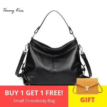 

Tonny Kizz casual shoulder bag luxury handbags women bags designer female tote bags large capacity ladies PU leather solid color