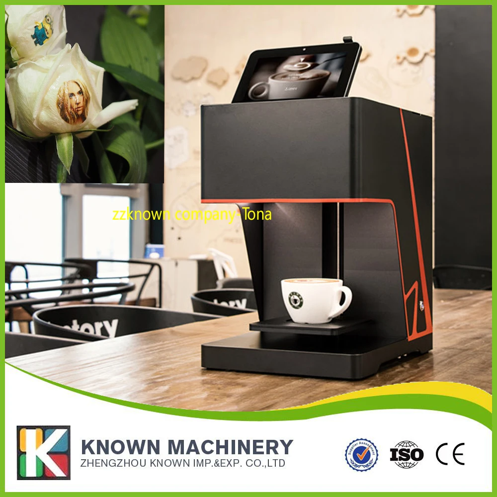 10% discount coffee printer machine selfie cappuccino latte coffee ...