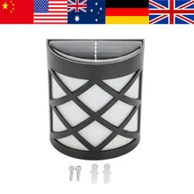 4 шт. водонепроницаемый Солнечный СВЕТОДИОДНЫЙ светильник настенный светильник энергосберегающая лампа безопасности для садовой дорожки двора забор новое поступление