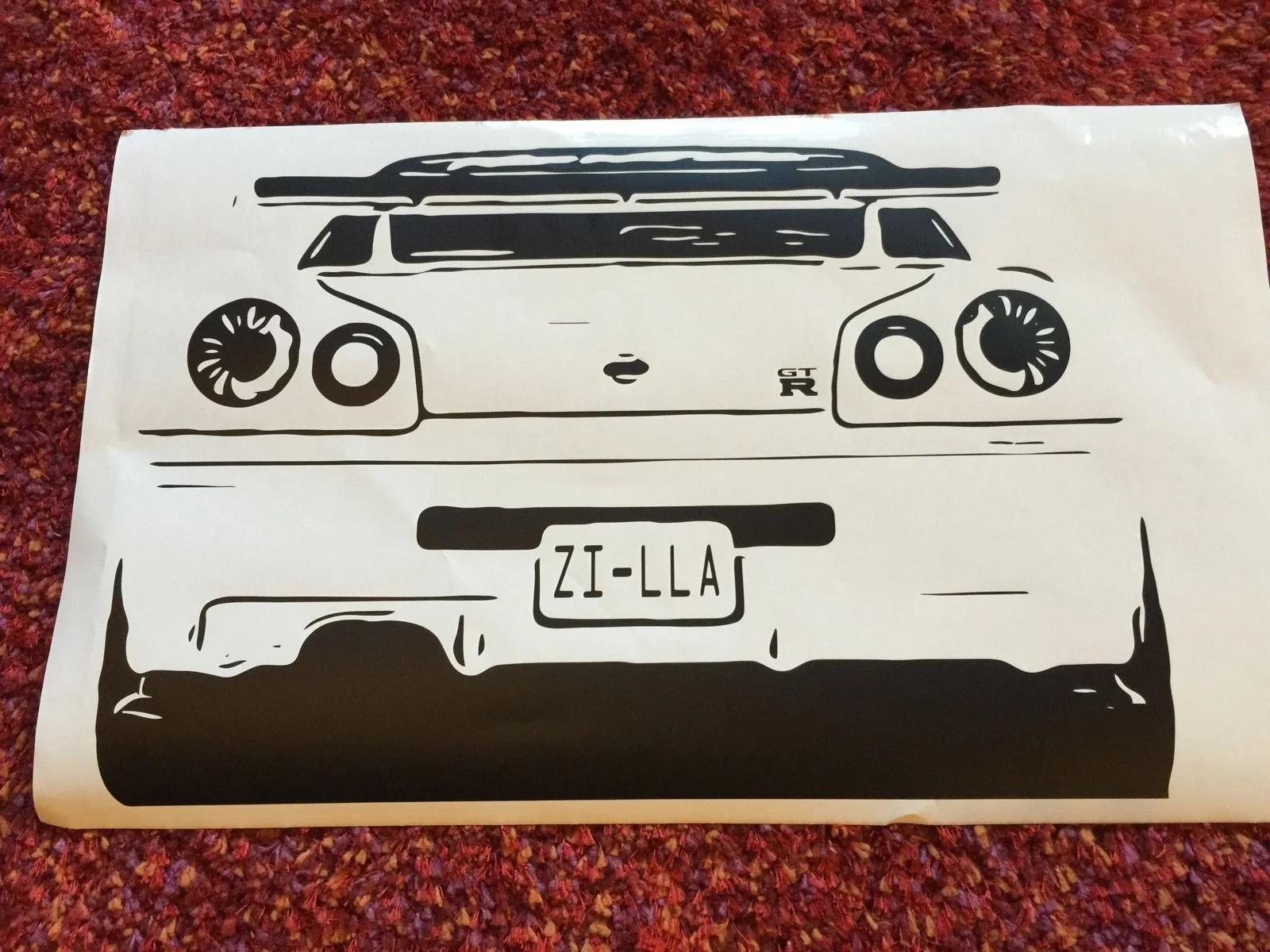 Для R34 GTR Nissan Skyline Nismo Epic настенная виниловая наклейка различных размеров |