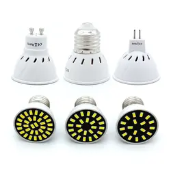 E27 GU10 MR16 Светодиодный прожектор 5733 SMD 18 24 32 светодиодный s AC 220V Домашнее освещение энергосберегающая лампа холодный теплый белый свет