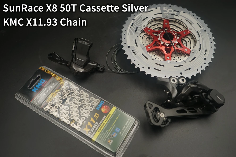 Shimano Deore XT M8000 11 Скорость указано задний переключатель SGS+ правый триггерный переключатель передач+ Shimano 11-46 T& SunRace 11-50 т Кассетный