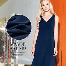 30 мм шелк тяжелый жоржет нос синий на заказ тяжелый шелк ткань драпировка шелковая ткань рубашка платье юбка одежда ткань