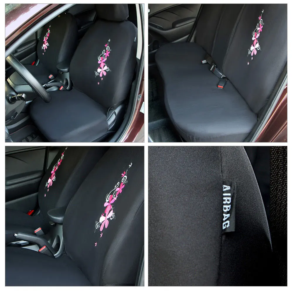 Semi-Universal Modern Edge FH Group FB086115YELLOW Yellow Neoprene Seat Cover