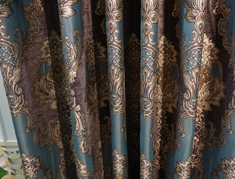 TIYANA Европейская ткань из жаккарда из синели современные занавески s для гостиной столовой светонепроницаемые шторы для спальни Тюль занавеска T116#4