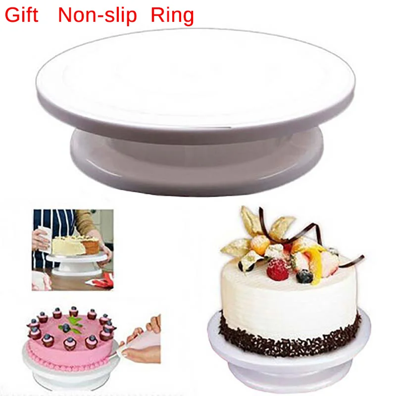 

Cake Base Cake Decorating Tools Rotating Cake Stand Sugar Craft Turntable Platform Cupcake Swivel Plate Revolving Baking Tools