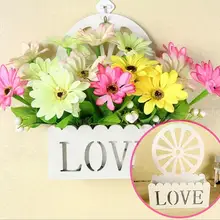 Любовь пластиковые стены, подвесные корзины настенный Корзина Висит Цветочный горшок пластиковый цветочный pots05192