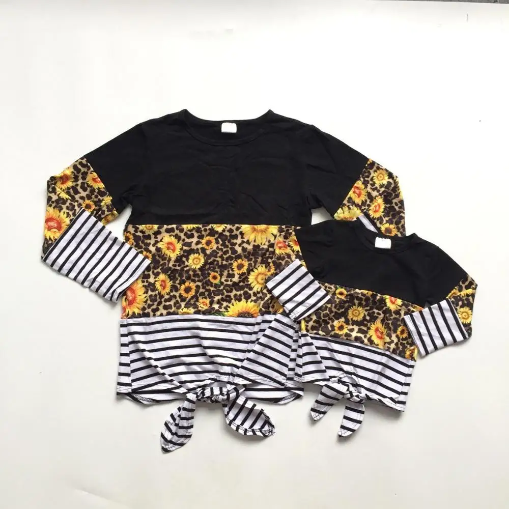 

Mommy and baby girls clothes fall raglans sunflower print raglans baby and mom clothes mommy me fashionable clothing