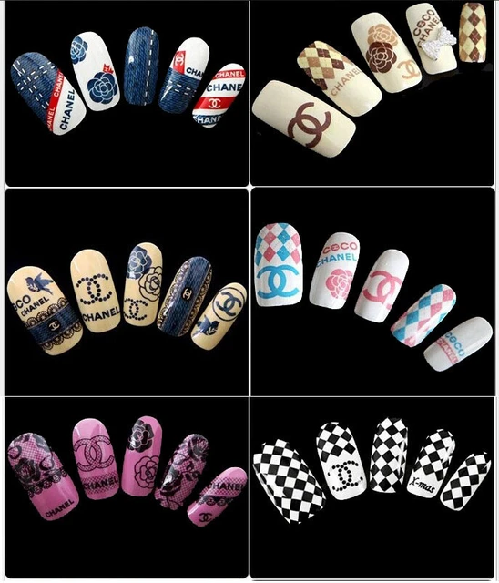 chanel stickers for nails