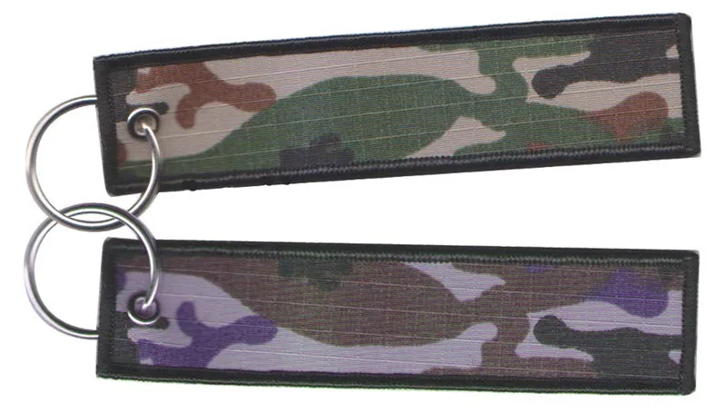 Пустой цвет на заказ полиэстер Ткань Вышивка брелок с Мерроу края для подарков, спортивных - Название цвета: RBF Camouflage