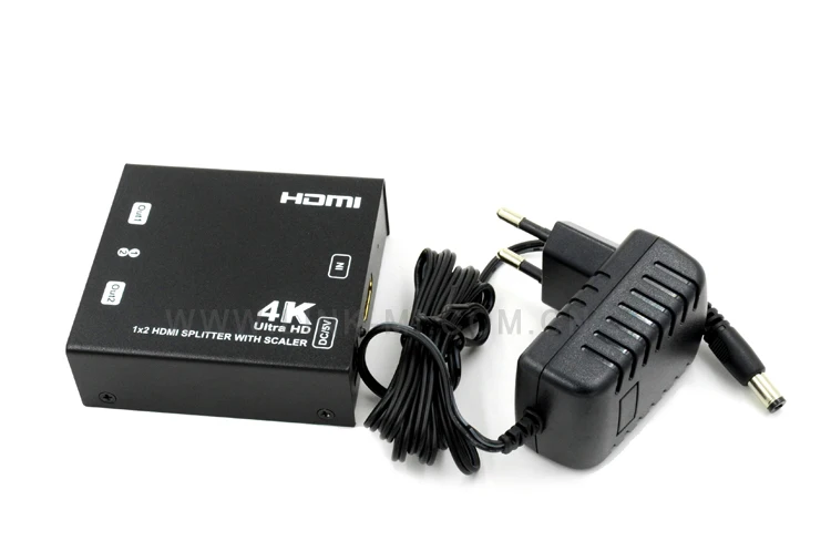 LINK-MI LM-SC4K2K-142 2-портовый HDMI сплиттер 1x2 2 Ultra HD отображает до 4 K x 2 K. 3D видео DTS-HD мастер аудио, совместимый HDCP