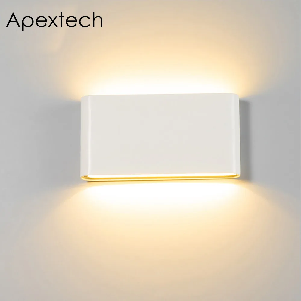 

Apextech Up&Down LED Wall lamp 6W 12W Ultra Thin Indoor&Outdoor Waterproof Wall light Creative Morden Designed For Home Decor