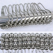 12 шт./лот роллер для ванны крючки для занавески для душа скользящие кольца новинка