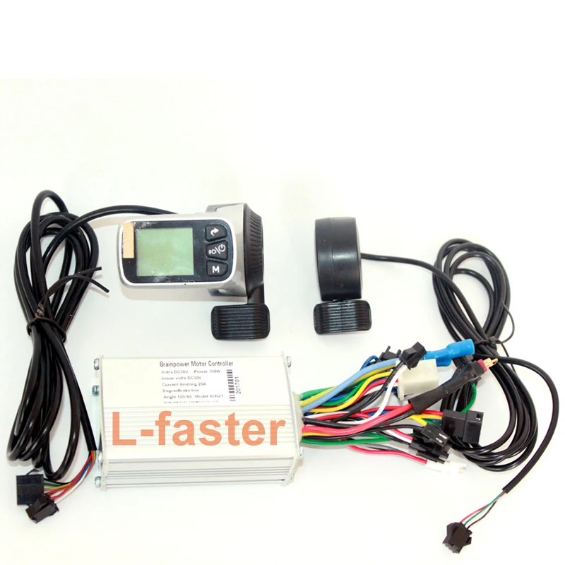 

L-faster New Arrival 250W 350W Electric Bicycle Brushless Motor Controller With Wuxing Thumb Throttle LCD display And EBS Brake