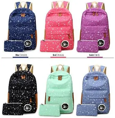 J Bg Pink 2016 Hot Sale Canvas Women backpack Big Capacity School Bags For Teenagers Printing