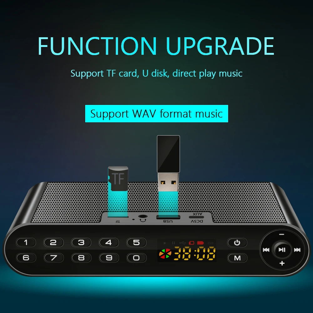 Bluetooth Speaker TOPROAD Wireless Portable Enceinte Handsfree MP3 With Mic TF FM HIFI Subwoofer Deep Bass Loudspeakers