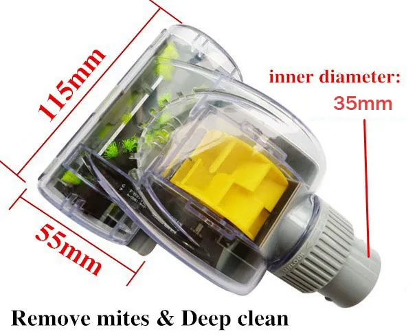 

Universal Type 35mm interface Vacuum cleaner accessories turbo brush Remove mites & Deep clean Free Shipping