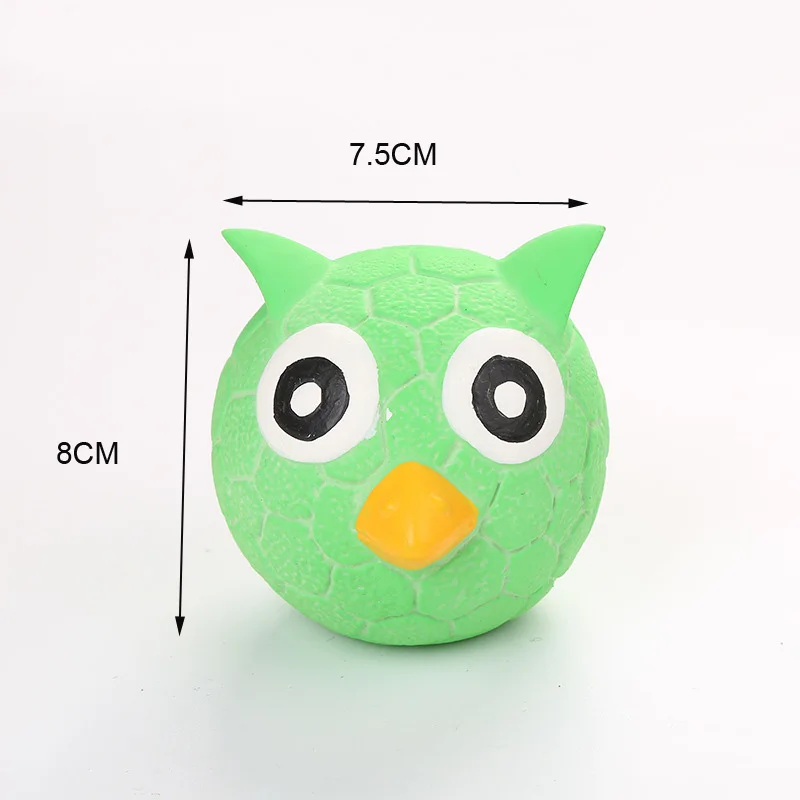 owl 1 шт. домашний питомец собака игрушки-пищалки звуковые игрушки для собаки щенка в форме животного играющая жевательная игрушка для домашнего питомца игрушка собака наружные продукты - Цвет: owl