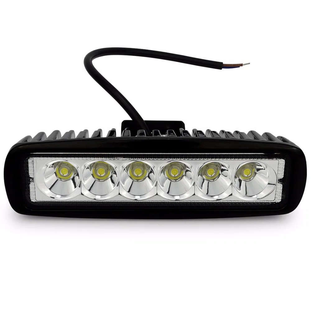 Safego 18w led Spot work light bar 12V car OffRoad Driving ATV 4WD 4x4 Truck led