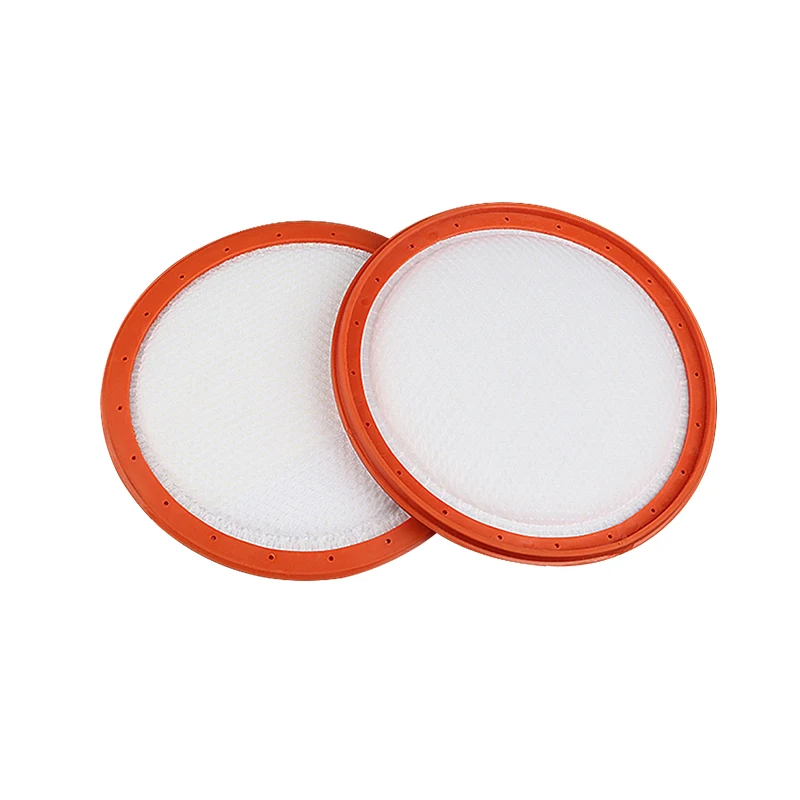 Goede 2 STKS huishoudapparatuur 128mm C3 L148B oranje en wit Pre Motor Filter stofzuiger filter katoen vervanging voor Vax