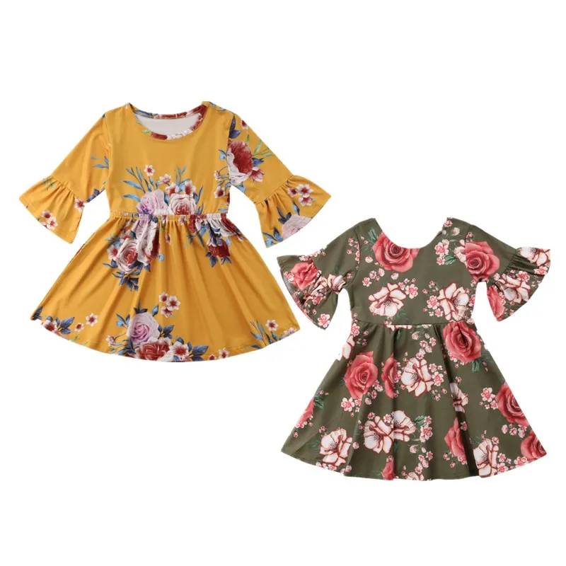 

Princess Kids Baby Girl Floral Tutu Dress Toddler Girls Summer Party Wedding Vestidos Dress Sundress Vestido Sunsuit Clothes