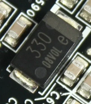 

EEFCD0K330R 33UF / 8V D thin ESR: 18 milliohms SP-CAP Polymer Aluminum Capacitors