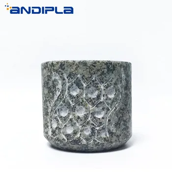 

50ml Medical Stone Carving Longevity Teacup Chinese Health Care Kung Fu Tea Set Small Cup Tea Bowl Masetr Cup Vintage Home Decor